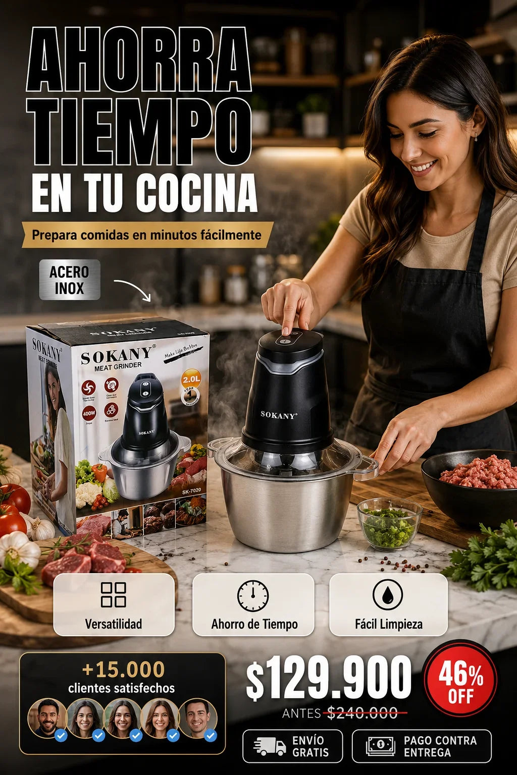 Picadora eléctrica Sokany
